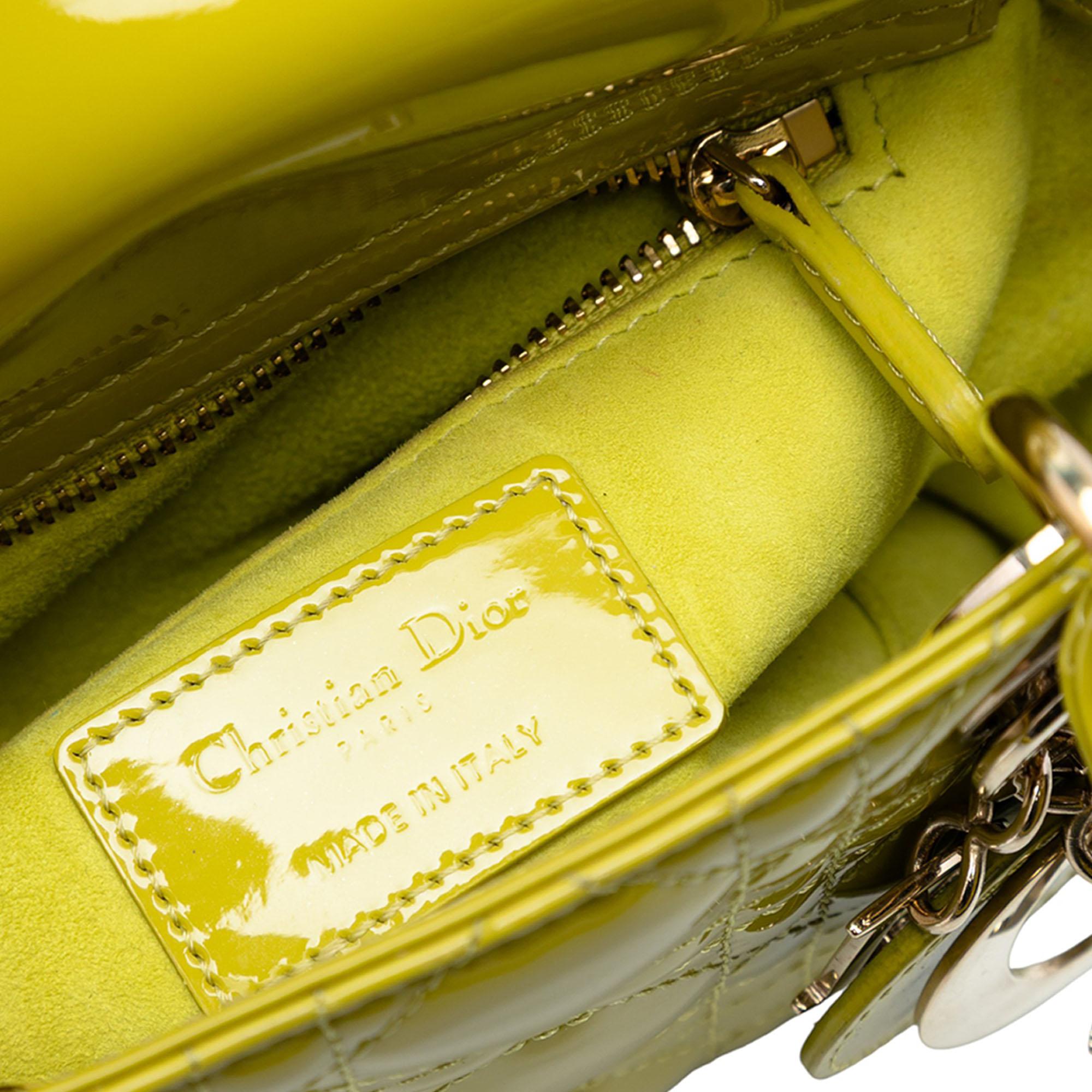 Dior Mini Patent Cannage Lady Dior