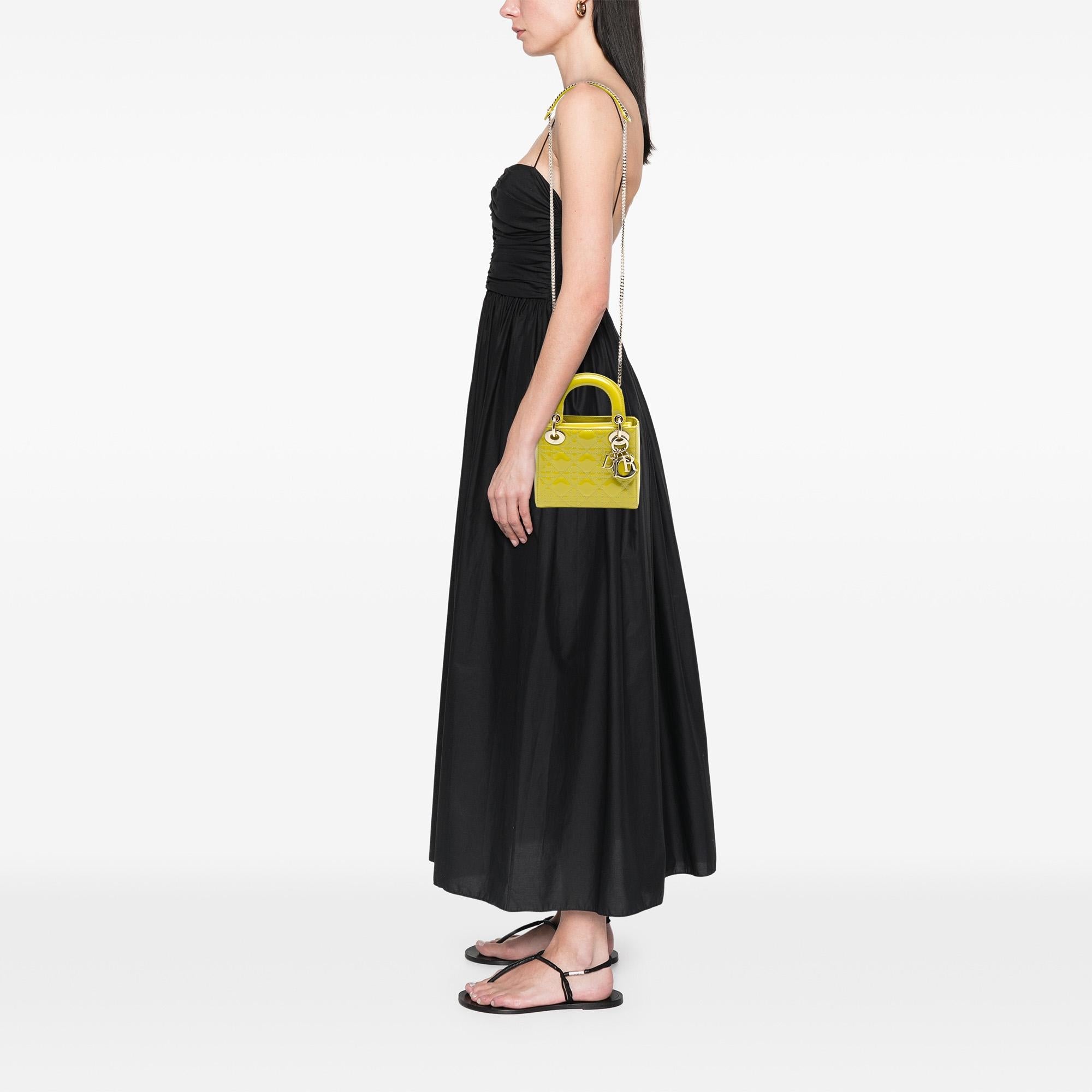 Dior Mini Patent Cannage Lady Dior
