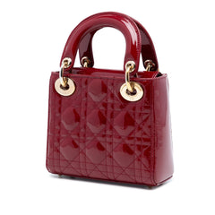 Dior Mini Patent Cannage Lady Dior