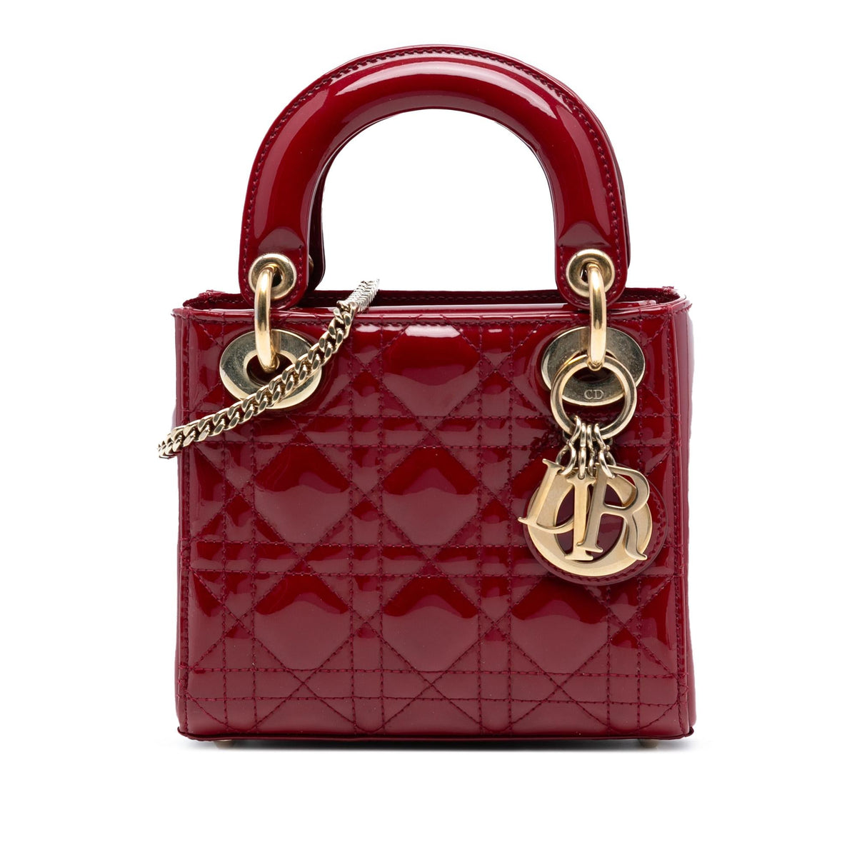 Dior Mini Patent Cannage Lady Dior