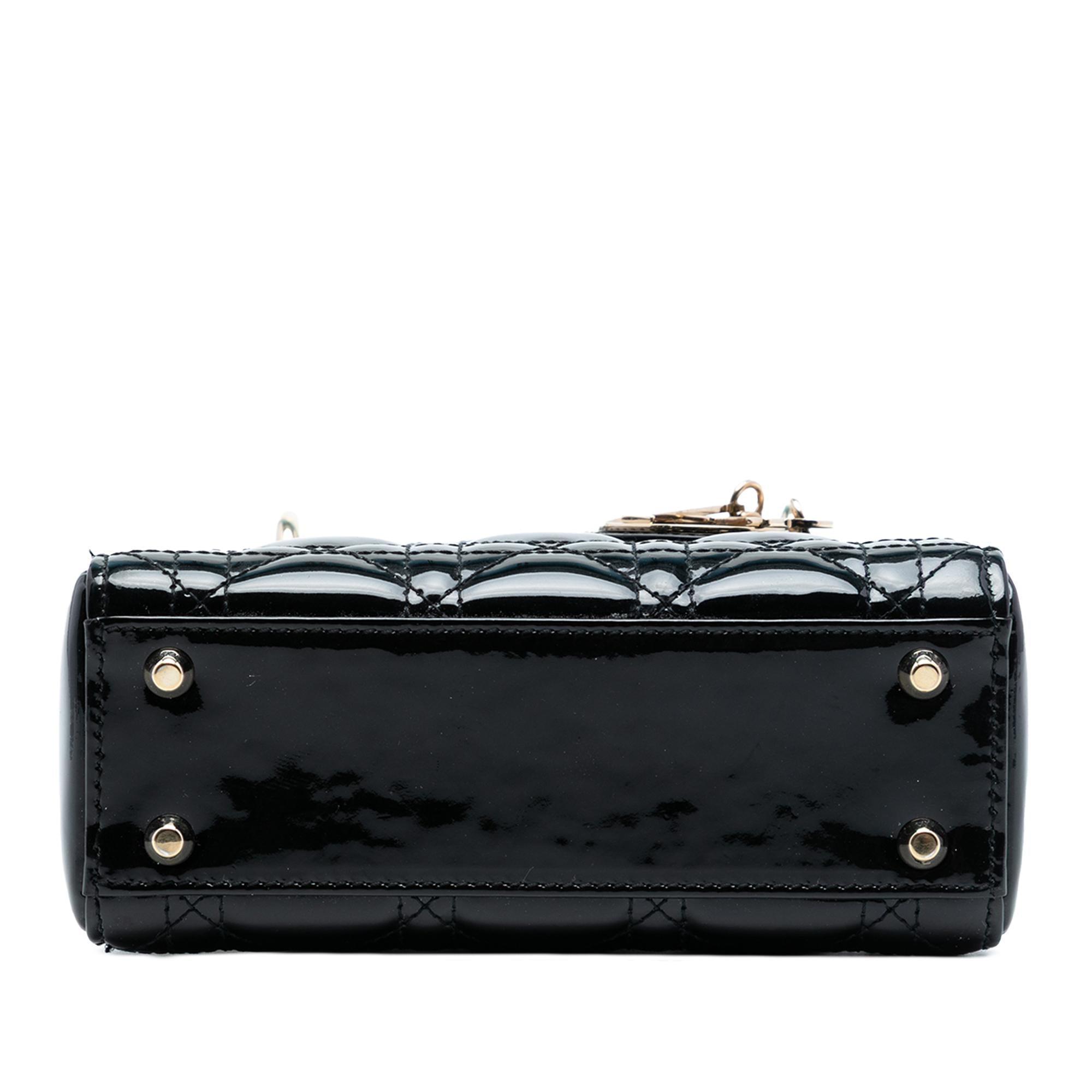 Dior Mini Patent Cannage Lady Dior