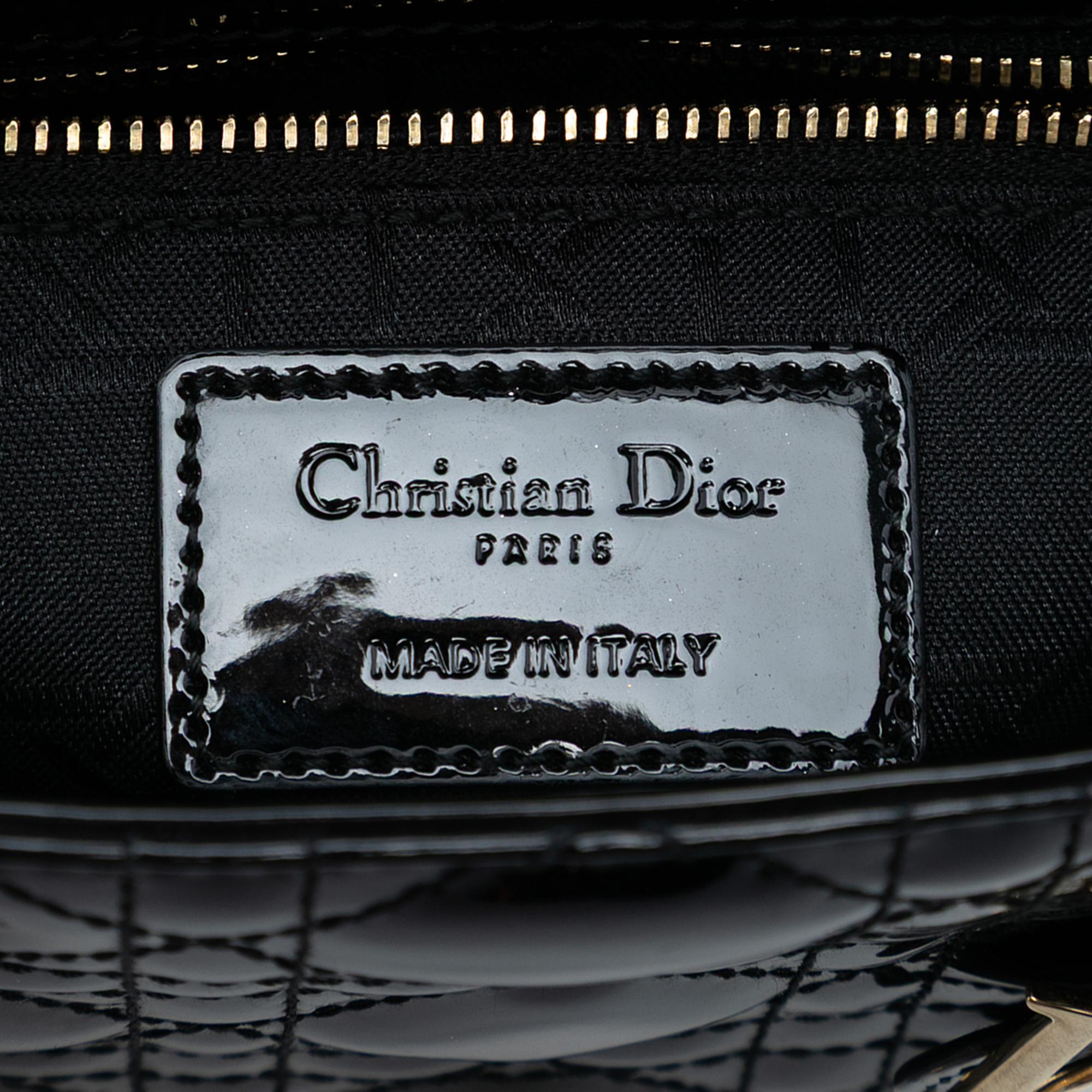 Dior Mini Patent Cannage Lady Dior