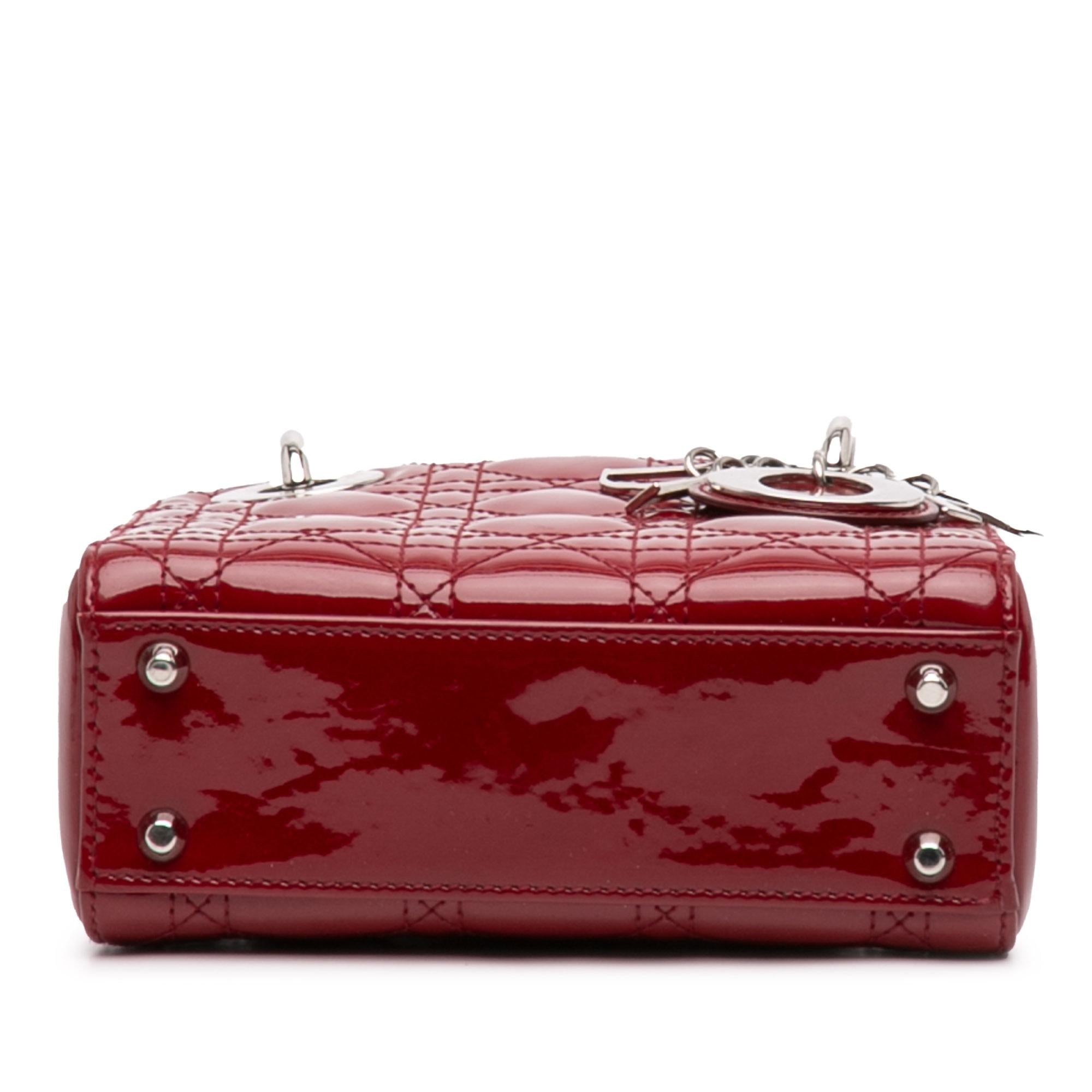 Dior Mini Patent Cannage Lady Dior
