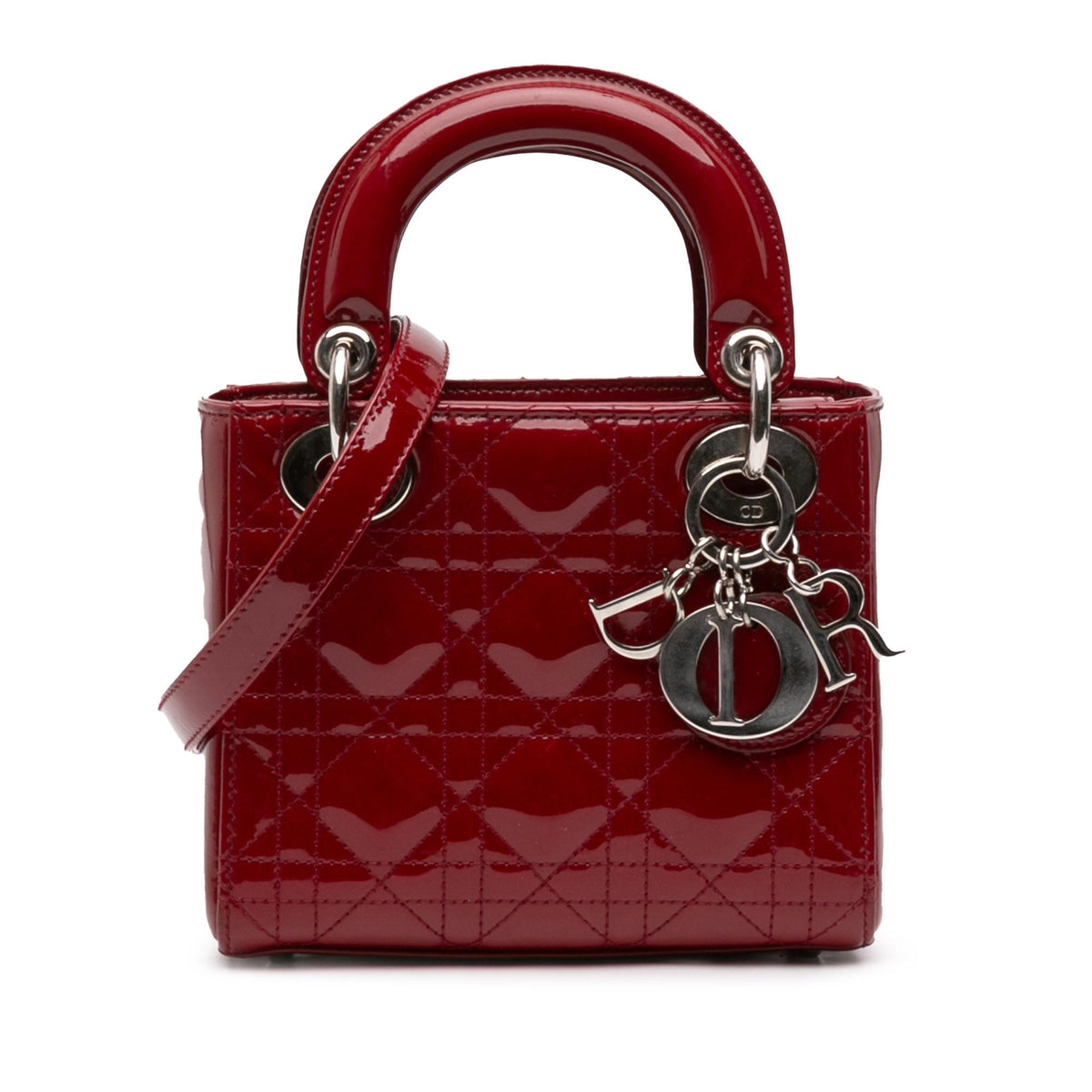 Dior Mini Patent Cannage Lady Dior