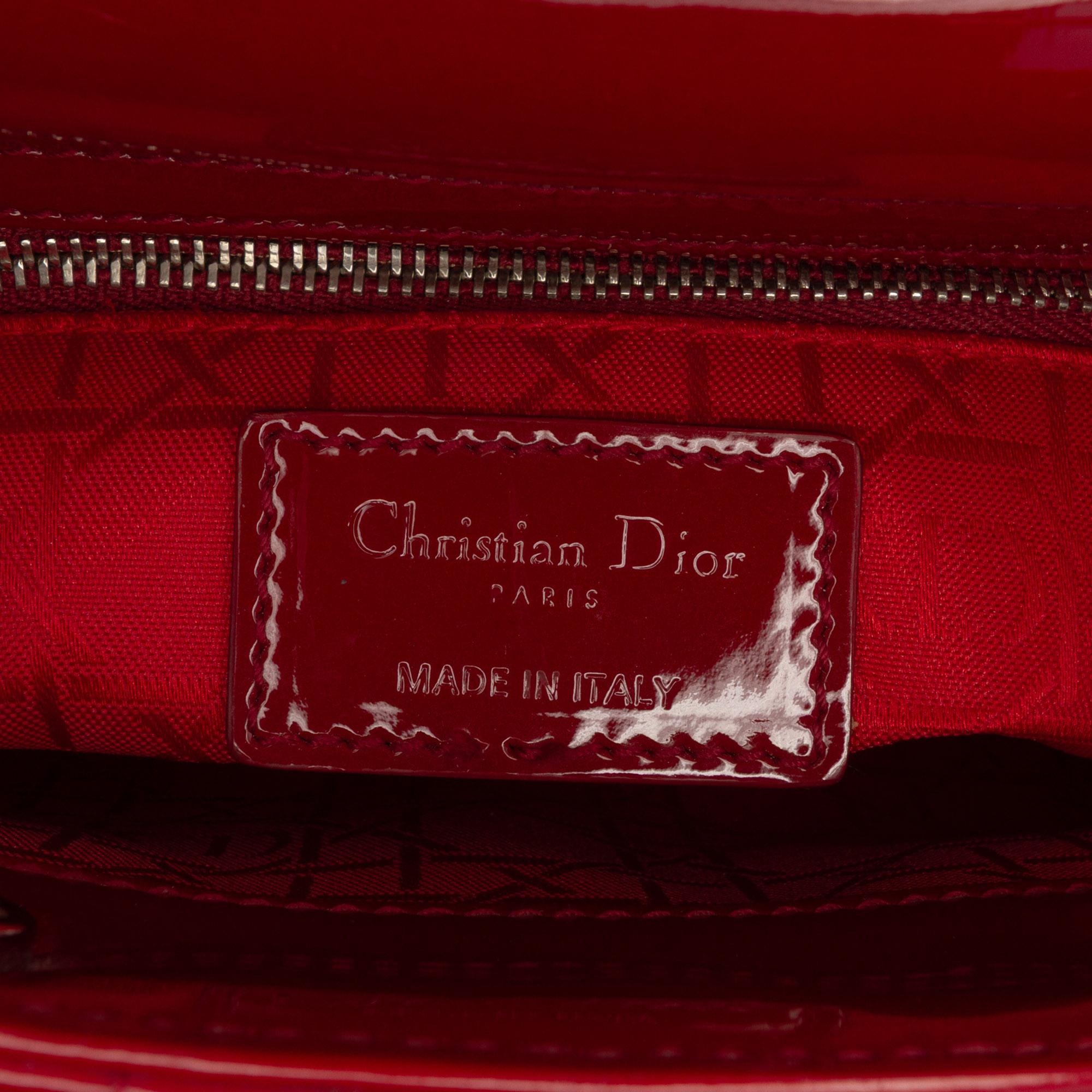 Dior Mini Patent Cannage Lady Dior