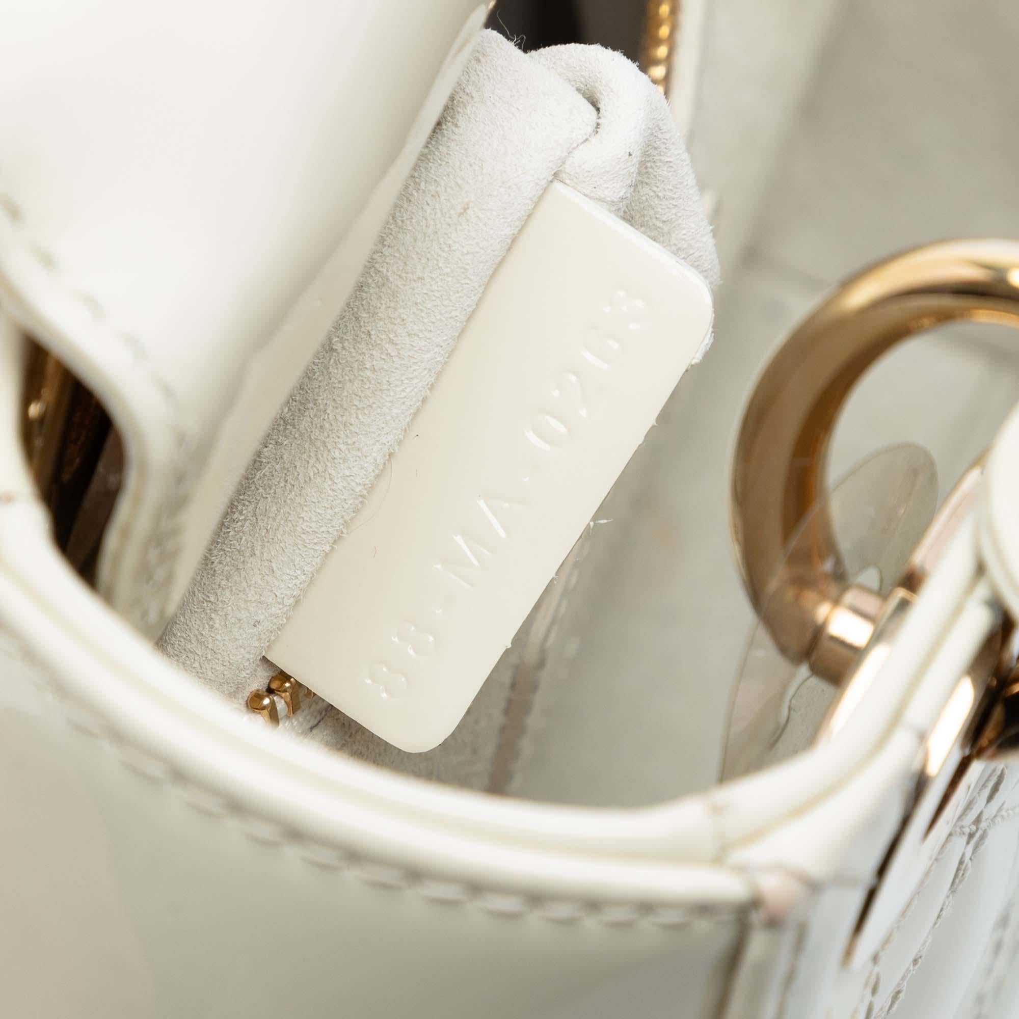 Dior Mini Patent Cannage Lady Dior
