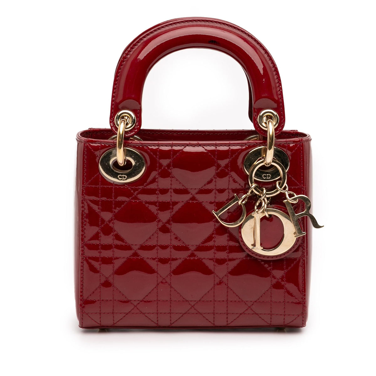 Dior Mini Patent Cannage Lady Dior
