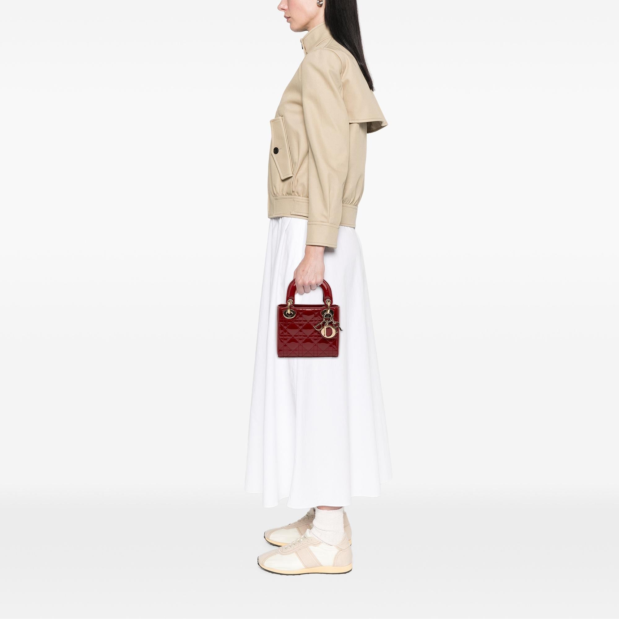 Dior Mini Patent Cannage Lady Dior