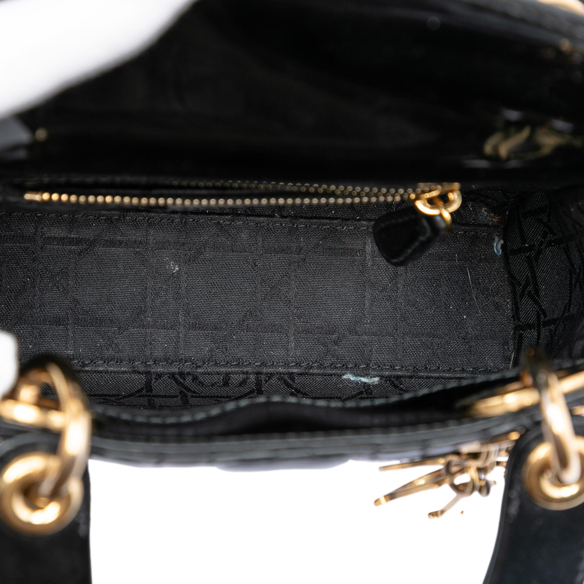 Dior Mini Patent Cannage Lady Dior
