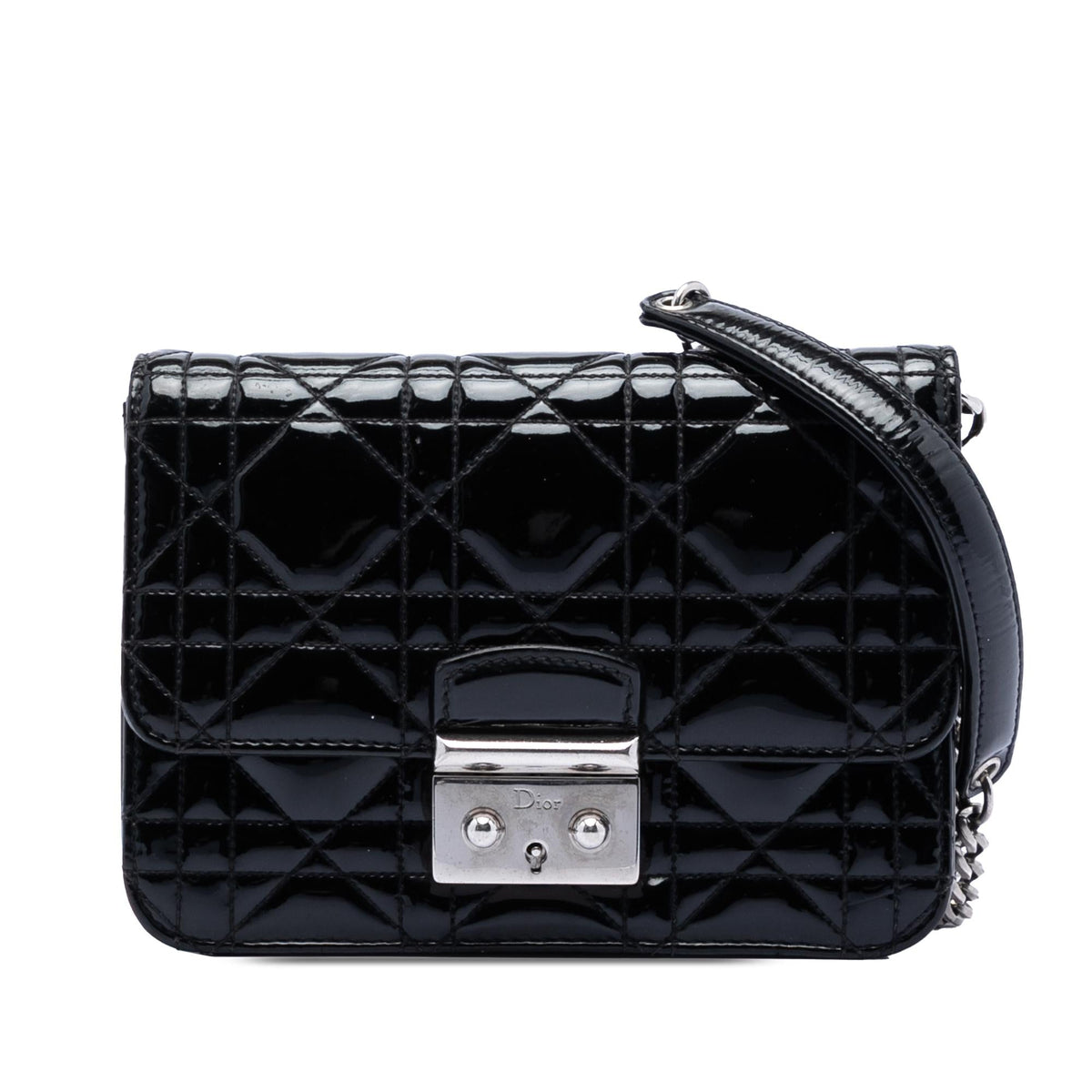 Dior Mini Patent Cannage Miss Dior Pouch
