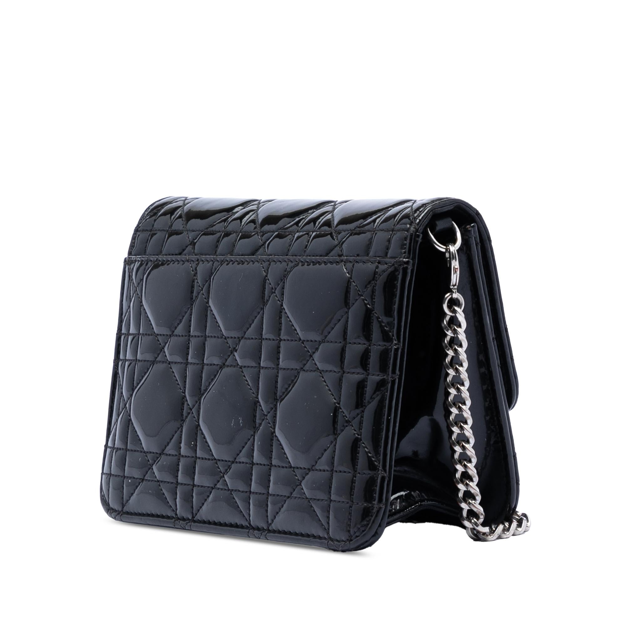 Dior Mini Patent Cannage Miss Dior Pouch