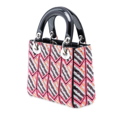 Dior Mini Patent Sequined Lady Dior