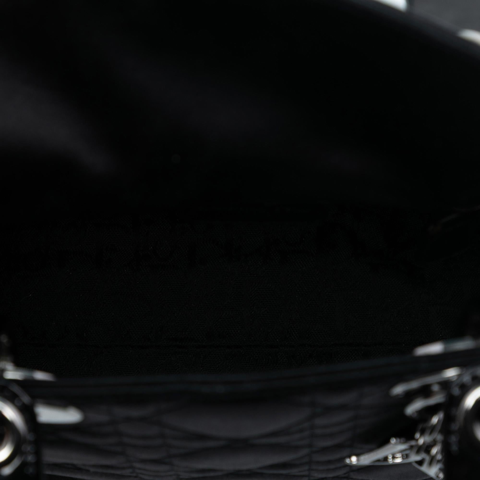 Dior Mini Satin Cannage Lady Dior