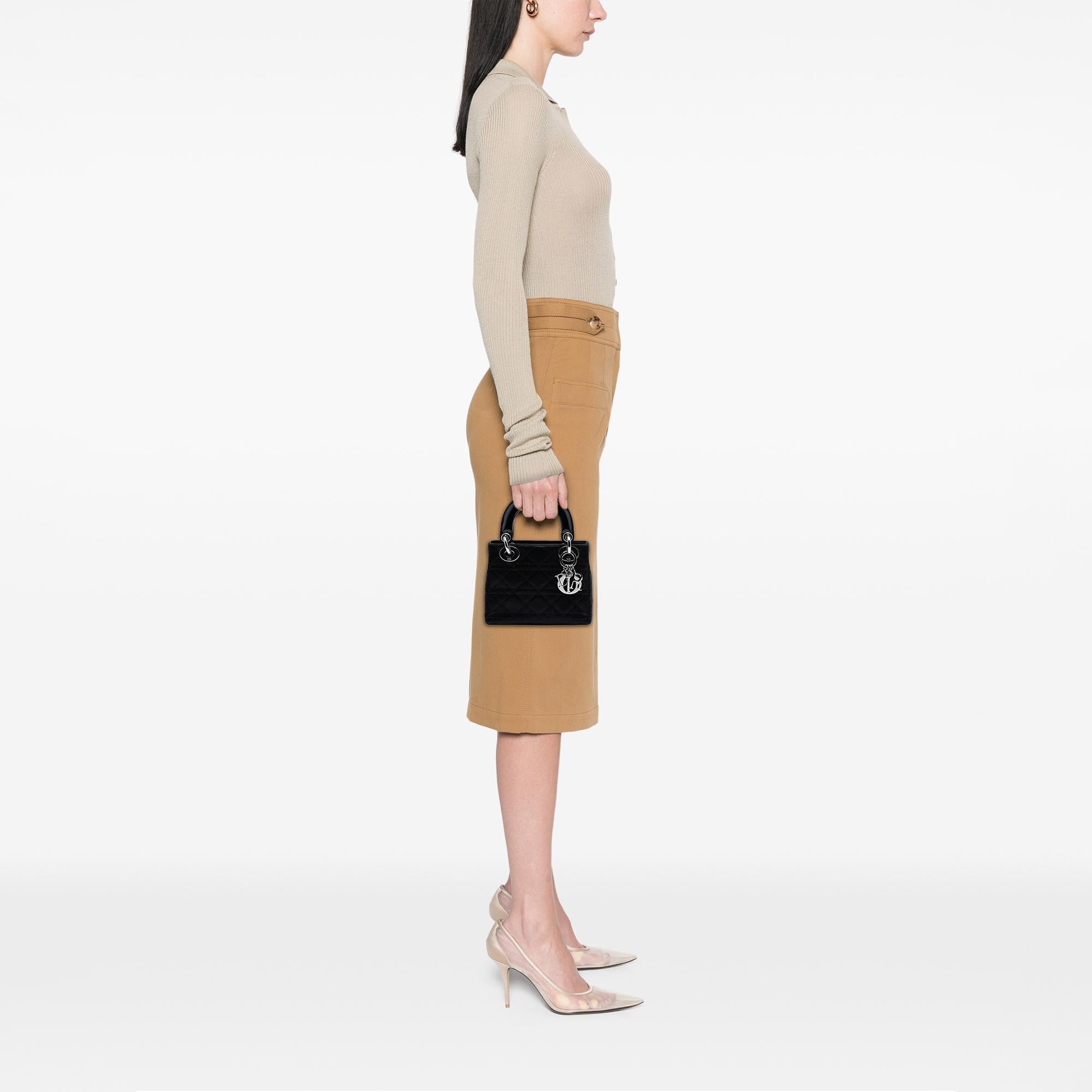 Dior Mini Satin Cannage Lady Dior