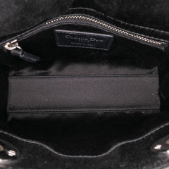 Dior Mini Satin Cannage Strass Crystal Embellished Lady Dior
