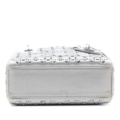 Dior Mini Satin Cannage Strass Crystal Embellished Lady Dior