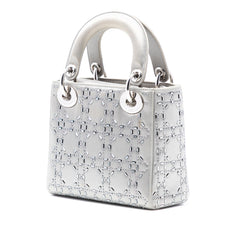 Dior Mini Satin Cannage Strass Crystal Embellished Lady Dior