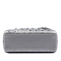 Dior Mini Satin Cannage Strass Crystal Embellished Lady Dior