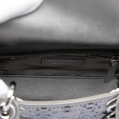Dior Mini Satin Cannage Strass Crystal Embellished Lady Dior
