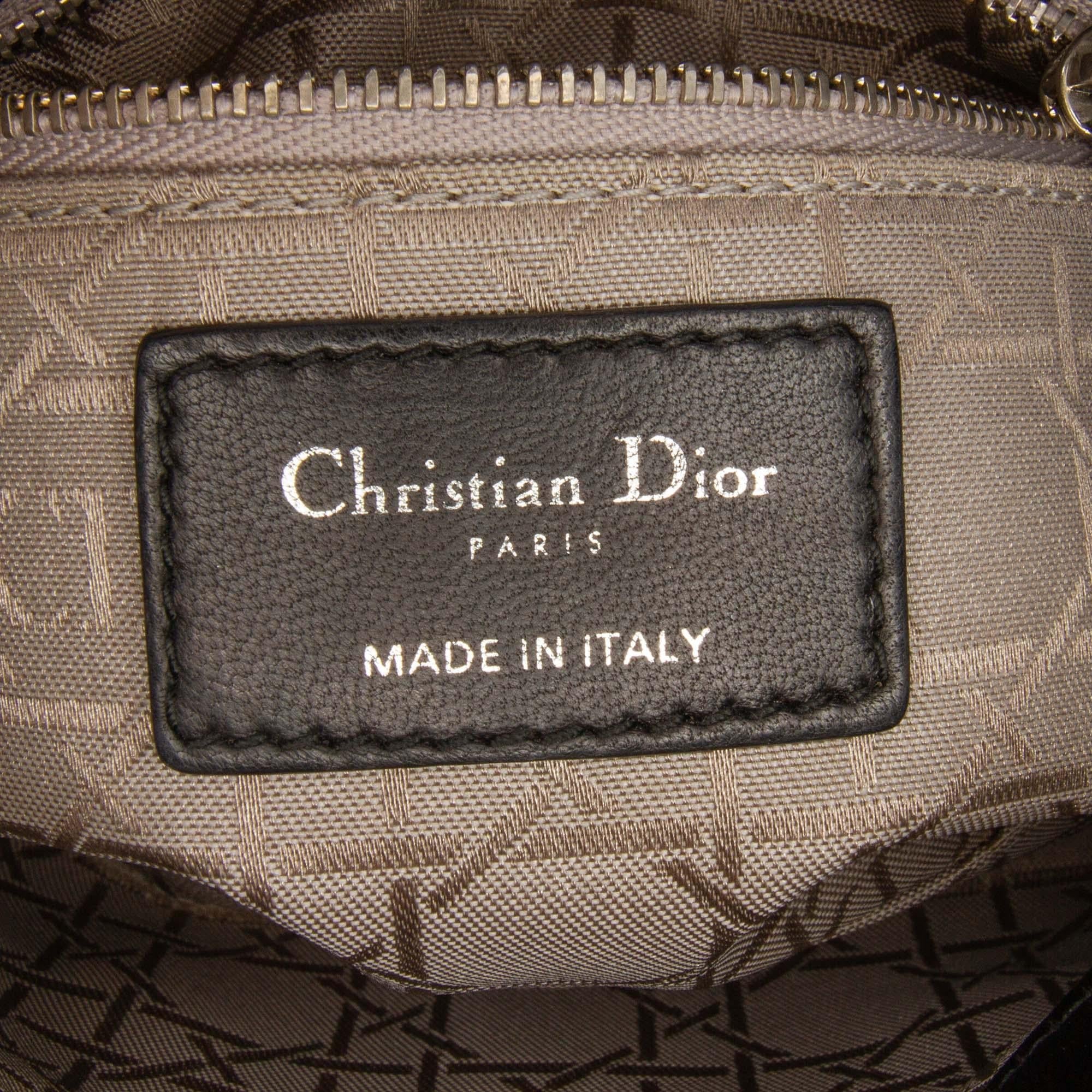 Dior Mini Satin Cannage Swarovski Crystal Lady Dior
