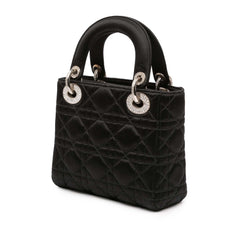 Dior Mini Satin Cannage Swarovski Crystal Lady Dior