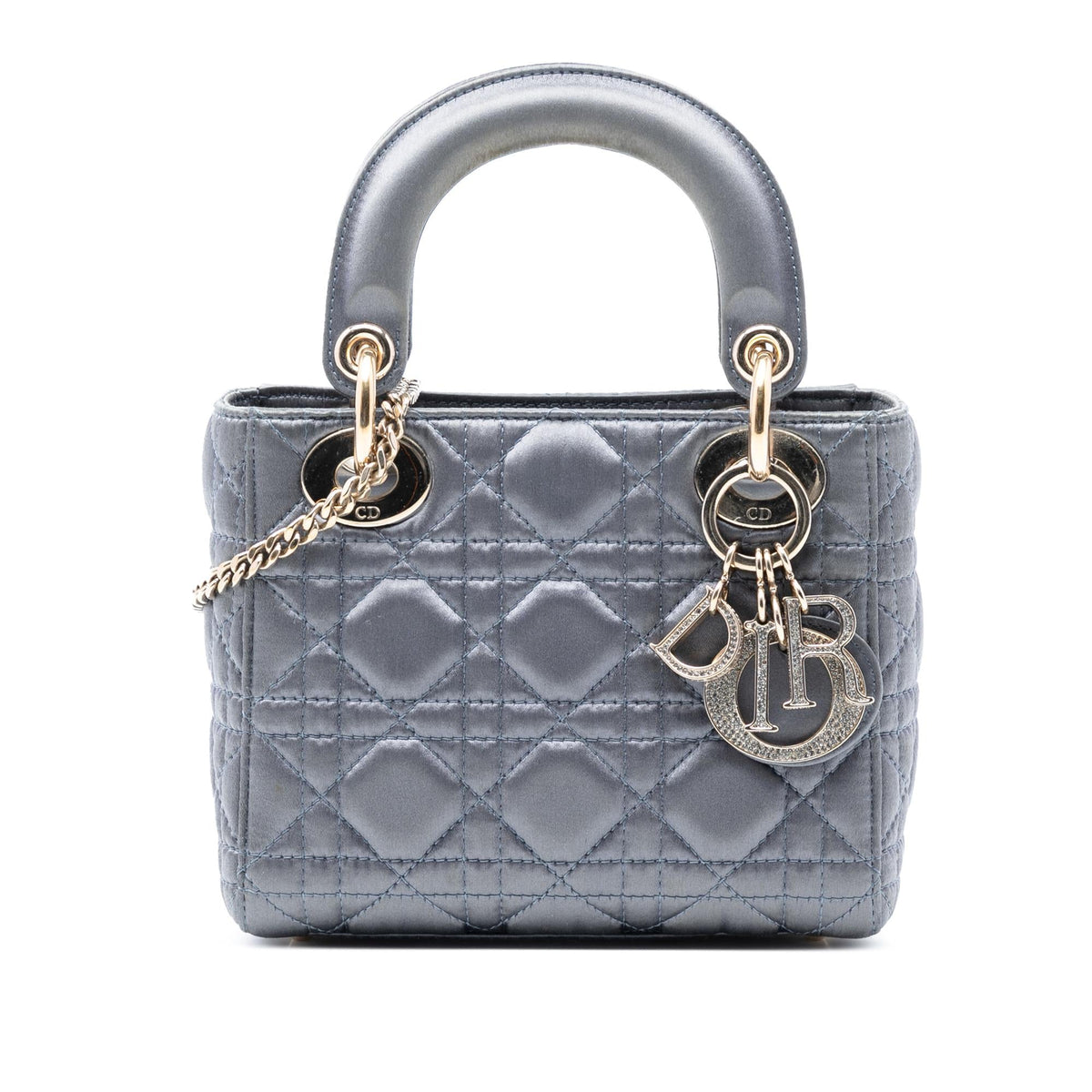 Dior Mini Satin Cannage Swarovski Crystal Lady Dior
