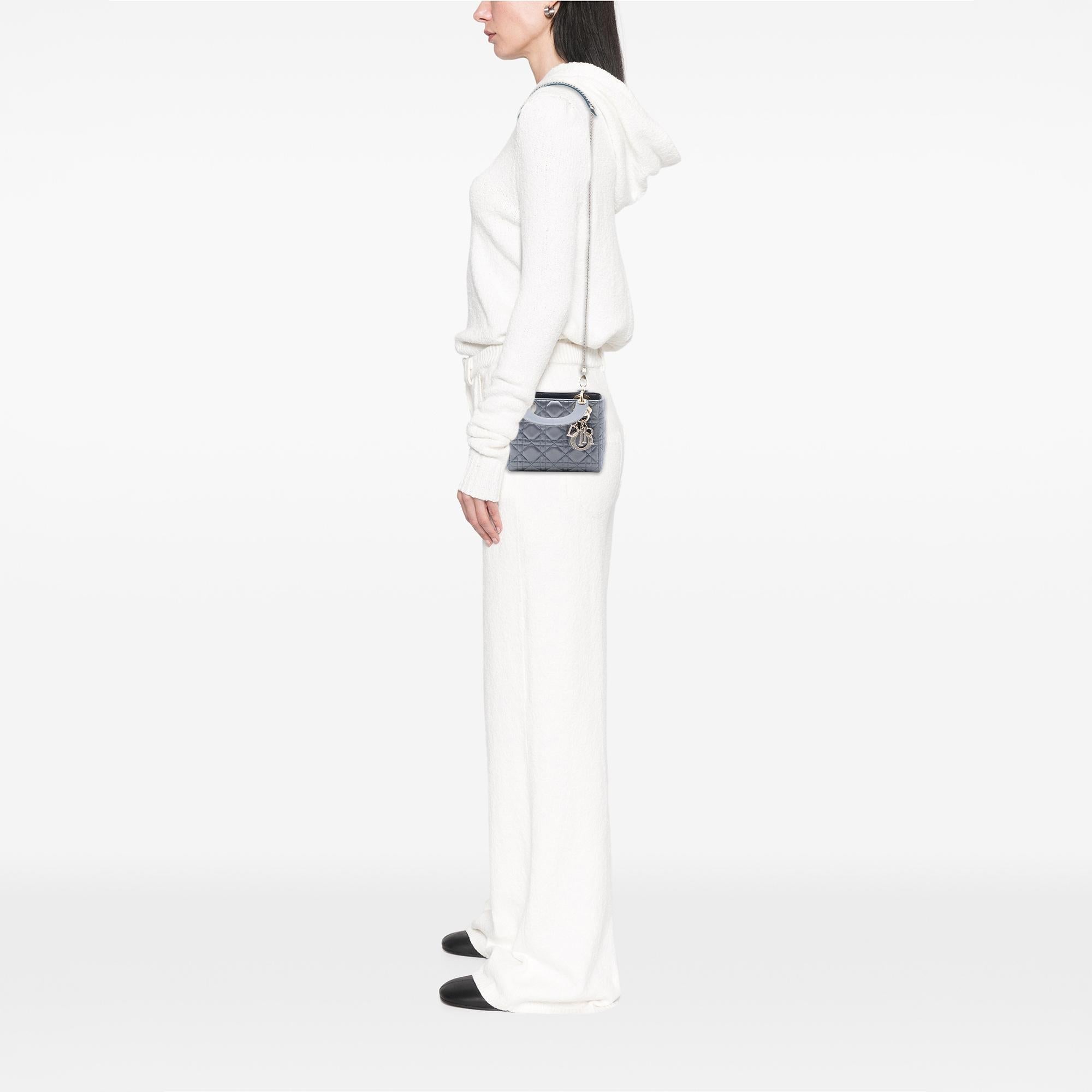Dior Mini Satin Cannage Swarovski Crystal Lady Dior