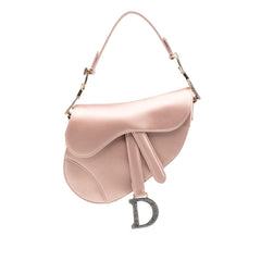 Dior Mini Satin Crystal Embellished Saddle Bag