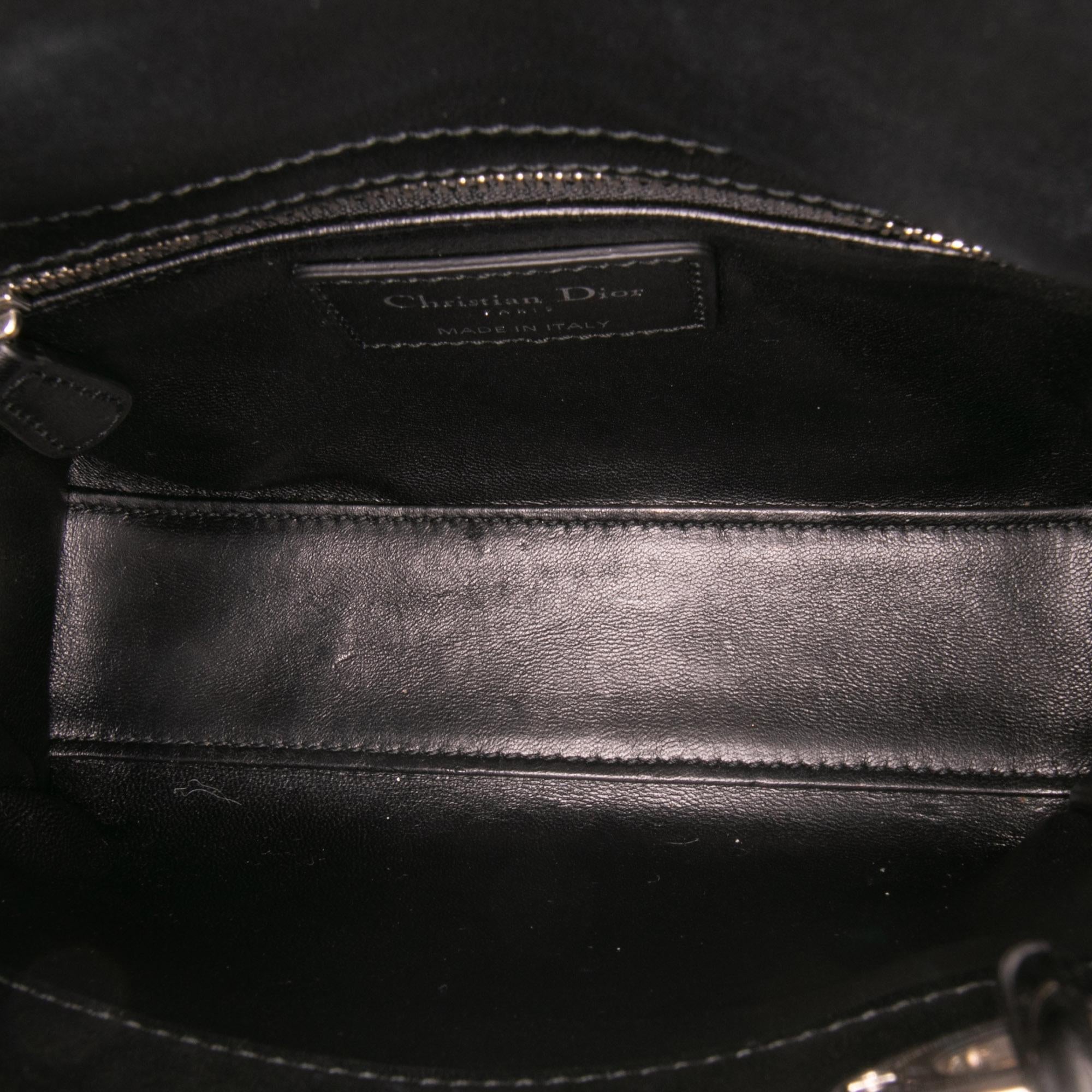 Dior Mini Studded Lambskin Crystal Pearl Lady Dior