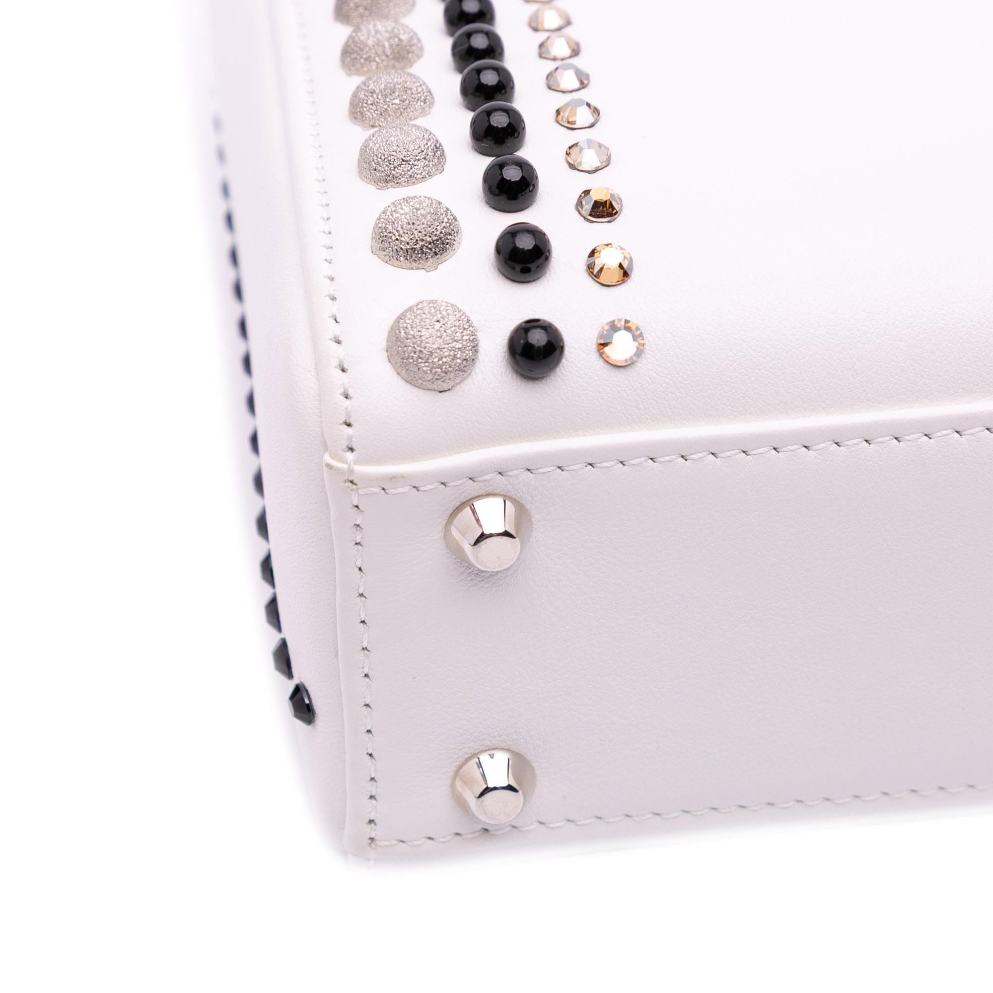 Dior Mini Studded Lambskin Crystal Pearl Lady Dior