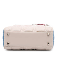 Dior Mini Tricolor Lambskin Cannage Lady Dior