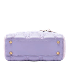 Dior Mini Tricolor Lambskin Cannage Lady Dior