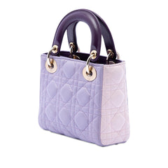 Dior Mini Tricolor Lambskin Cannage Lady Dior