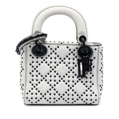 Dior Mini Ultra Matte Calfskin Cannage Studded Supple Lady Dior