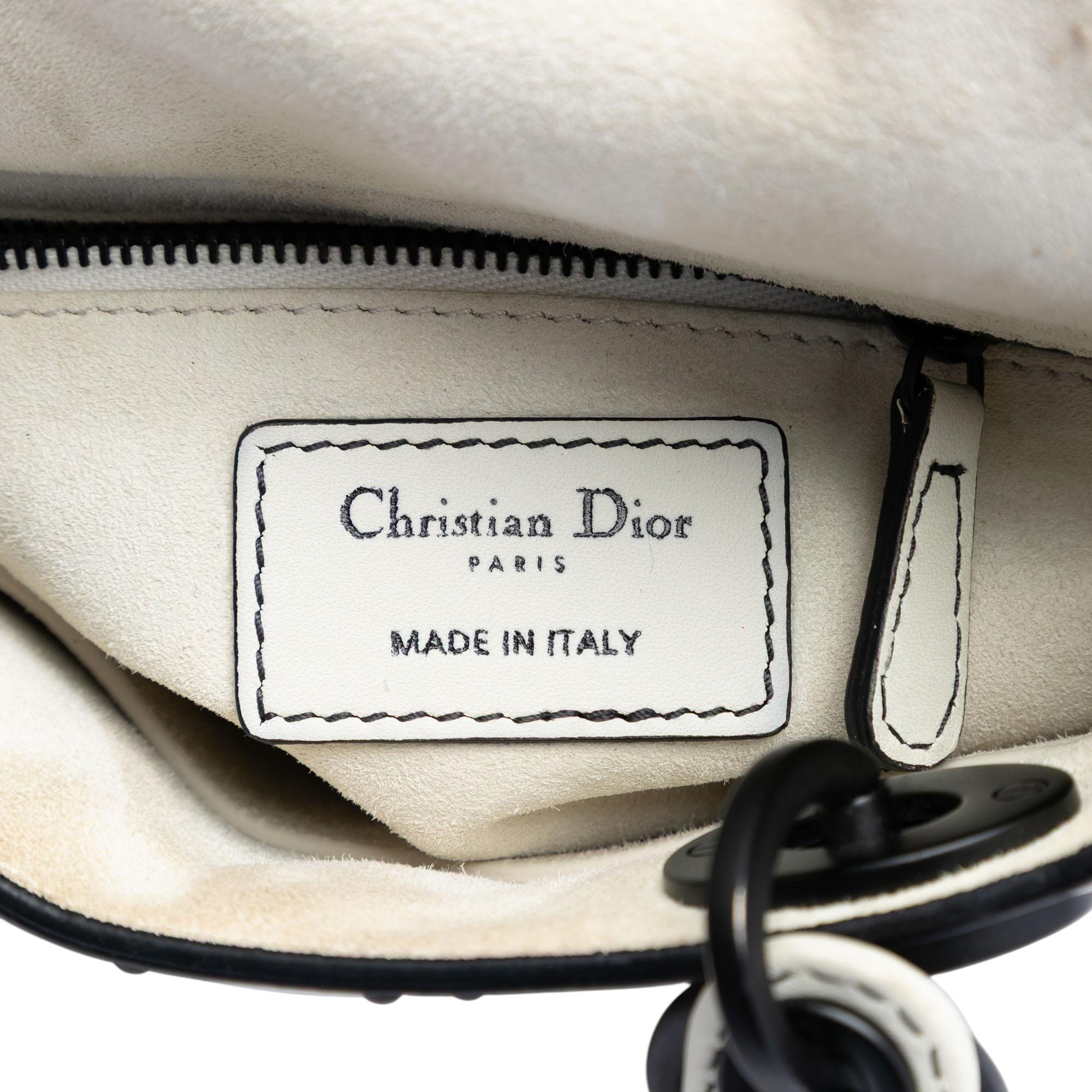 Dior Mini Ultra Matte Calfskin Cannage Studded Supple Lady Dior