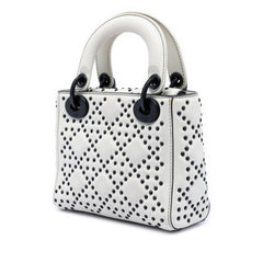 Dior Mini Ultra Matte Calfskin Cannage Studded Supple Lady Dior