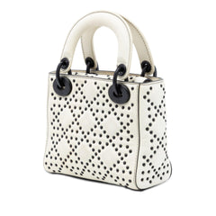 Dior Mini Ultra Matte Calfskin Cannage Studded Supple Lady Dior