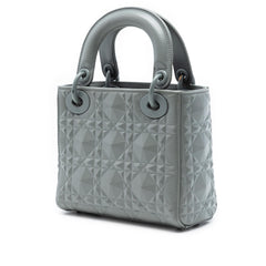 Dior Mini Ultra Matte Calfskin Diamond Cannage Lady Dior