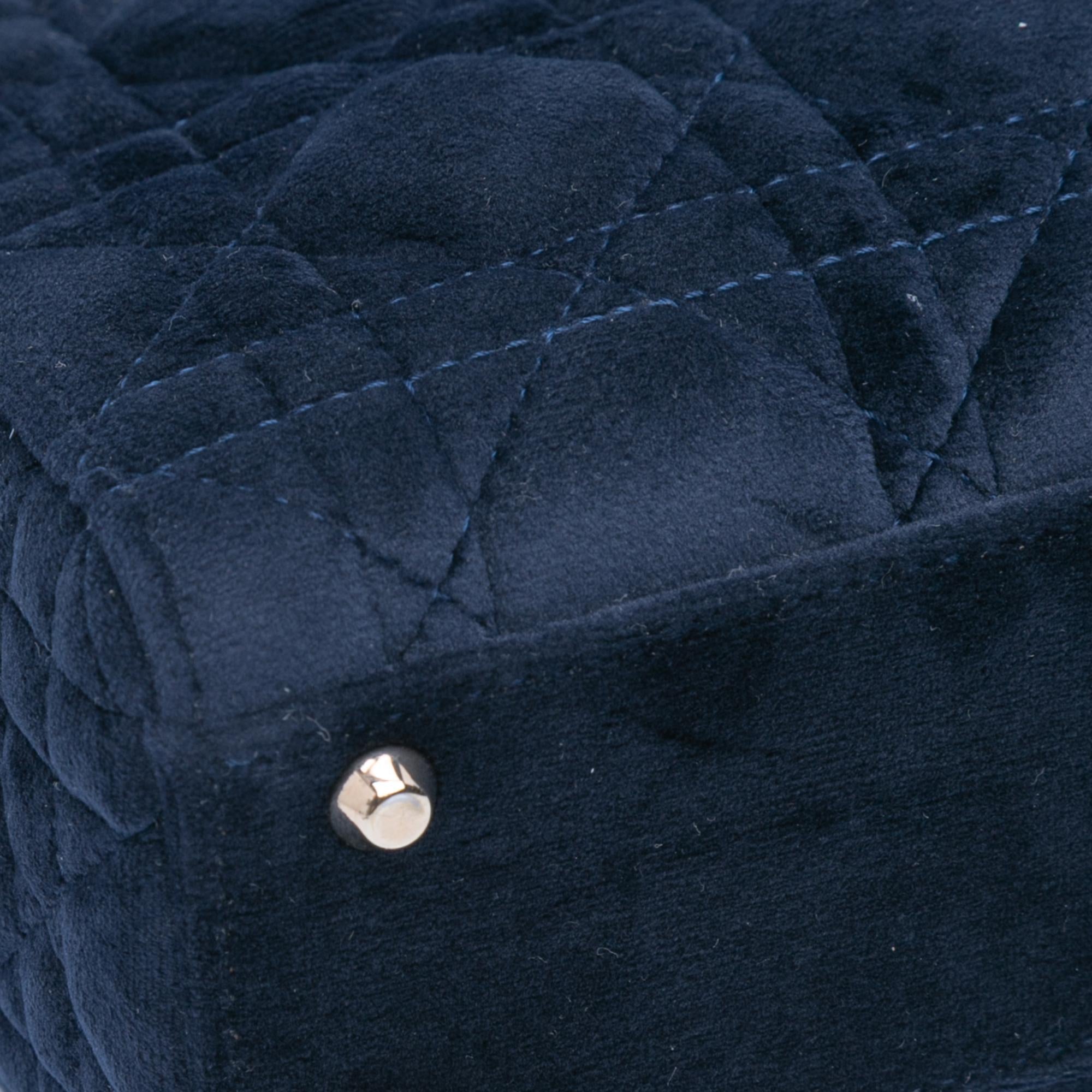 Dior Mini Velvet Cannage Lady Dior