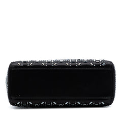 Dior Mini Velvet Cannage Strass Embellished Lady Dior