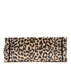 Dior Mizza Medium Embroidered Canvas Leopard Book Tote