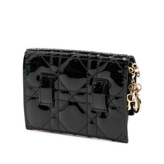 Dior Nano Patent Cannage Lady Dior Chain Convertible Belt Pouch