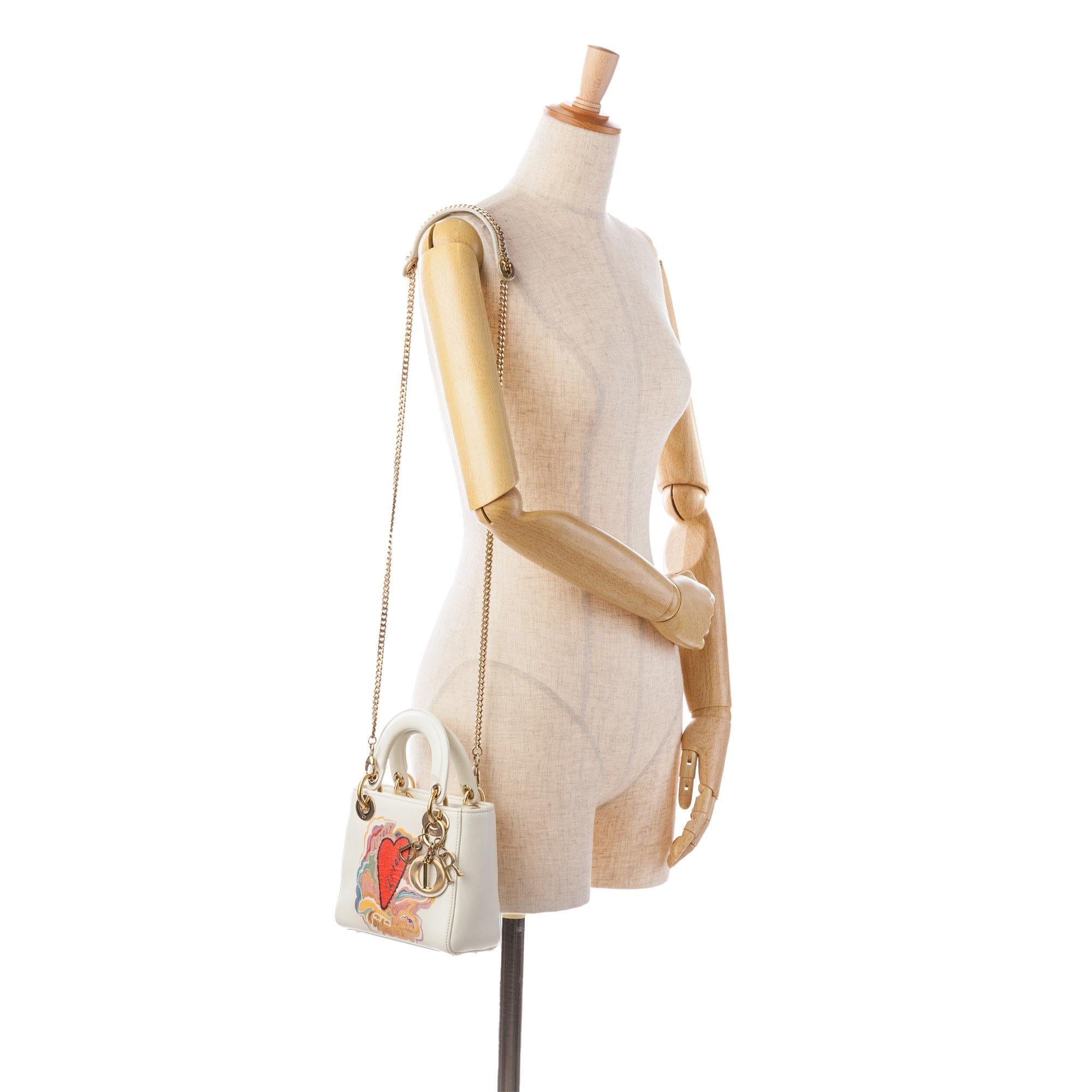 Dior Niki De Saint Phalle Mini Calfskin Dioramour Lady Dior