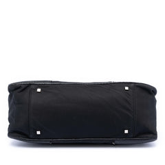 Dior Nylon and Calfskin Bow Handbag