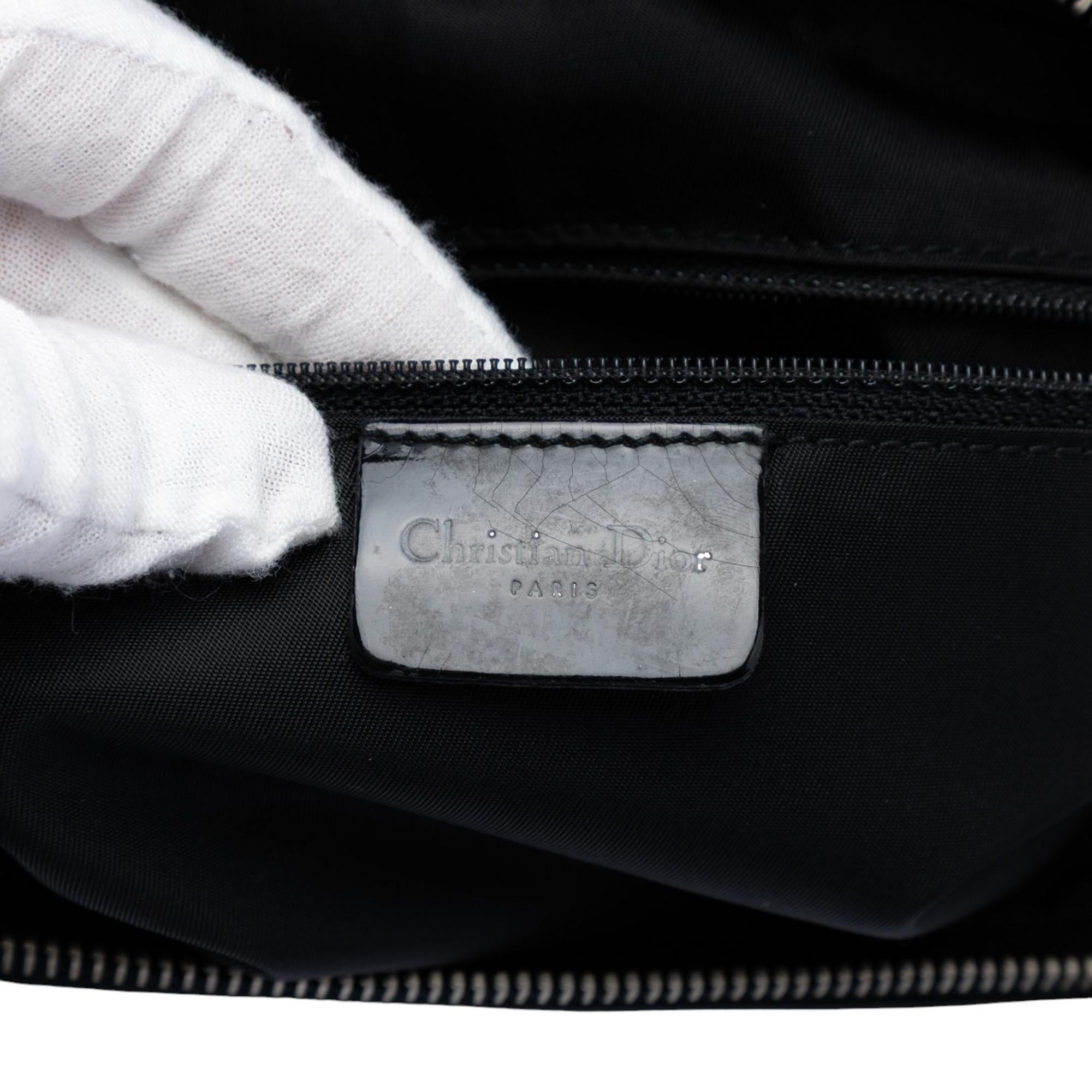 Dior Nylon and Calfskin Bow Handbag
