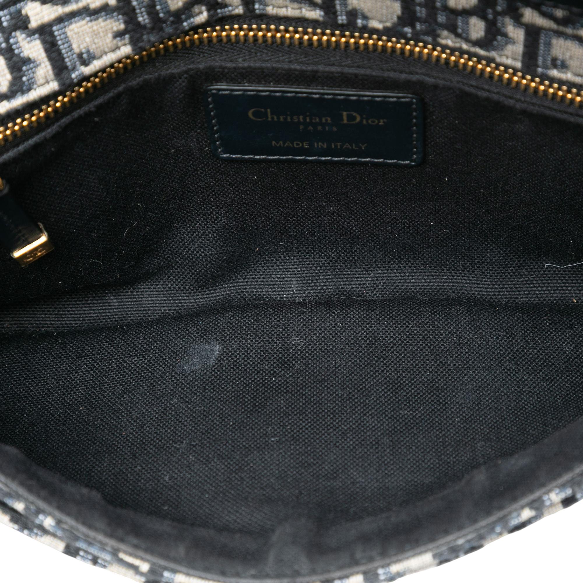 Dior Oblique Canvas 30 Montaigne Clutch With Chain