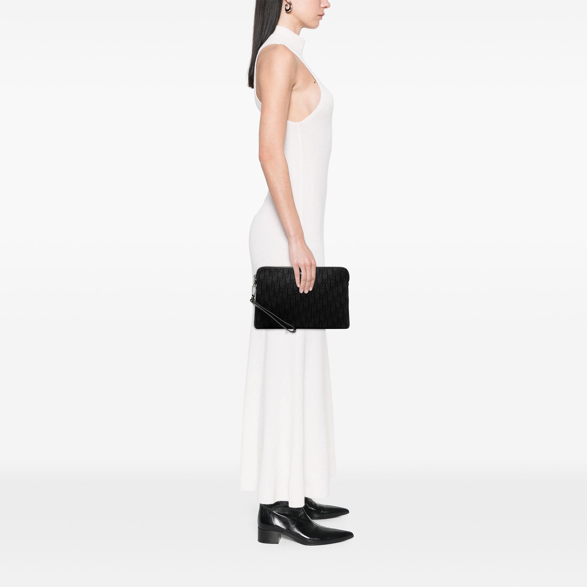 Dior Oblique Canvas A4 Zipped Pouch