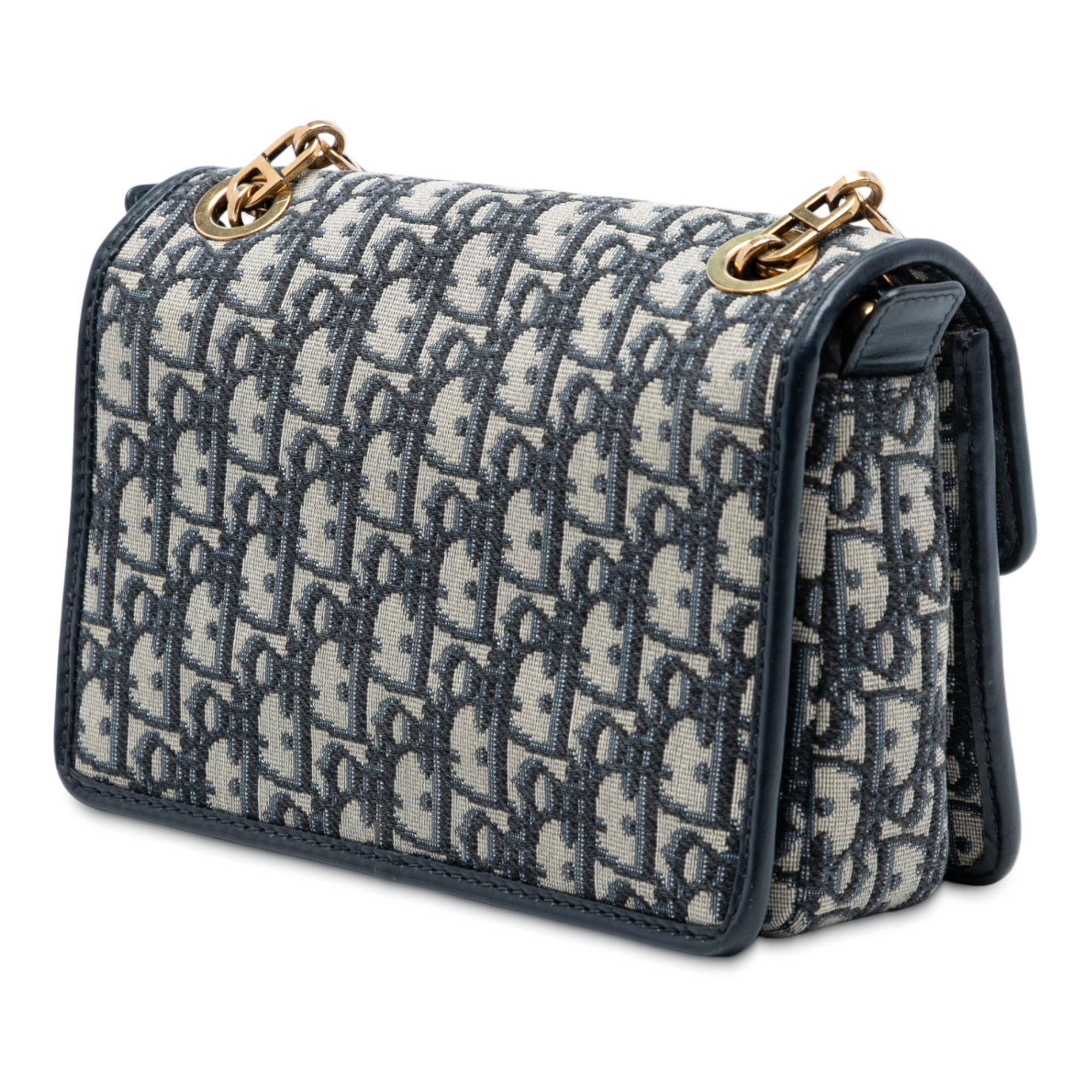 Dior Oblique Canvas CD Lock Chain Flap Crossbody