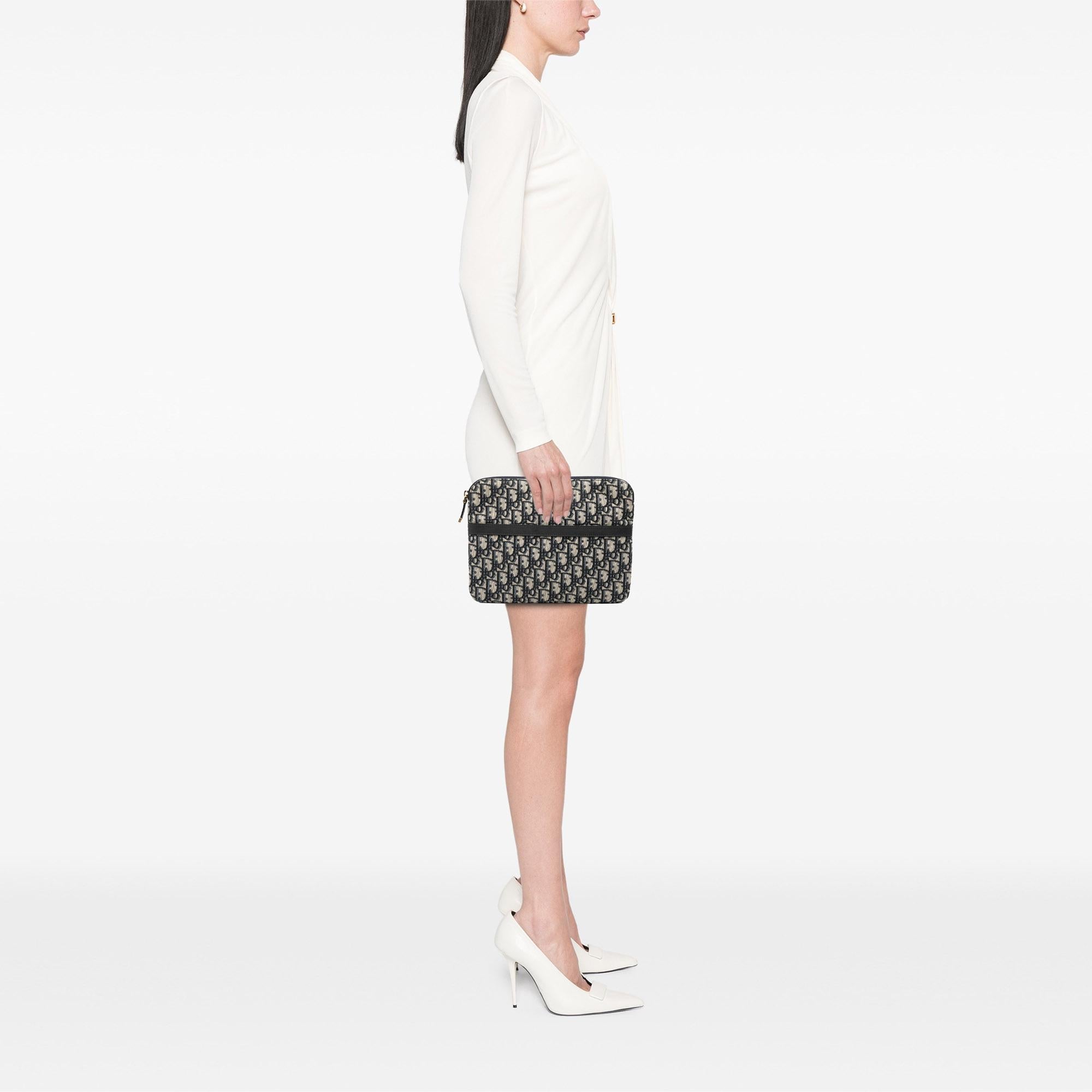 Dior Oblique Canvas Clutch