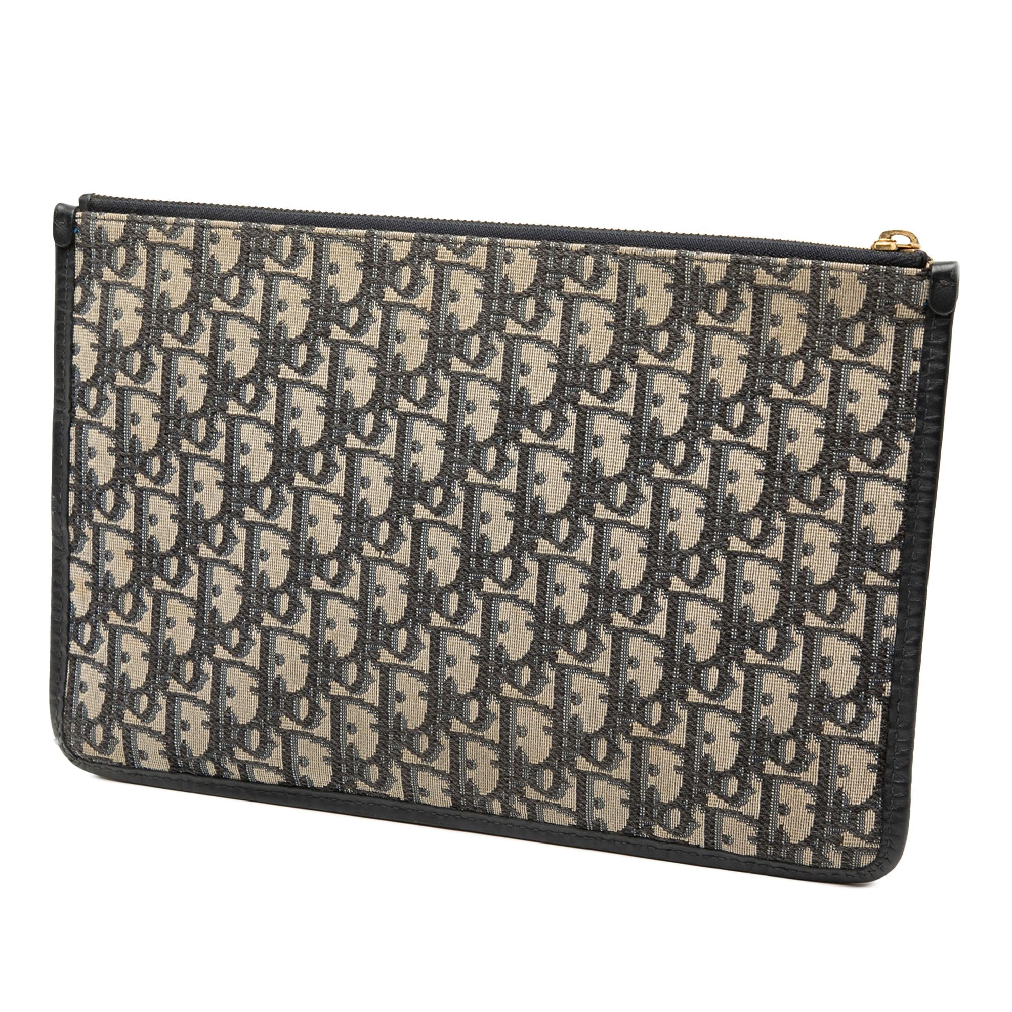 Dior Oblique Canvas Clutch